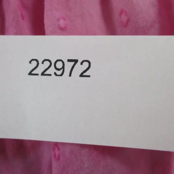 EUC LoveShackFancy Mini Dress Womens Medium Bordeaux Pink Hand Dye - Picture 11 of 11